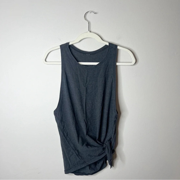 Lululemon Tie & Go Tank Top in Heathered Black - Picture 4 of 9
